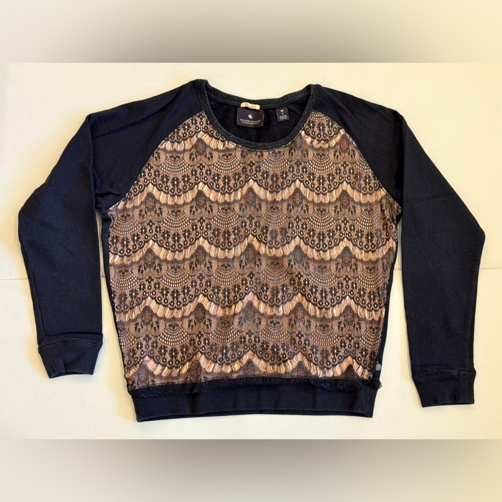 Scotch & Soda Lace Shimmery Sweatshirt (Size 1)